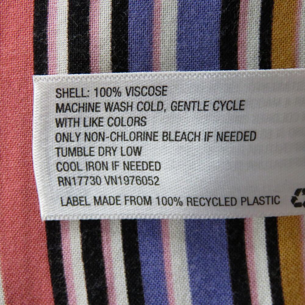 Xhilaration Multicolor Striped Short Sleeve Wide Leg Jumpsuit Size Large - Picture 7 of 7